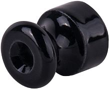 Изолятор керамический для монтажа ретро-провода Werkel Retro 18x20мм черный картинка